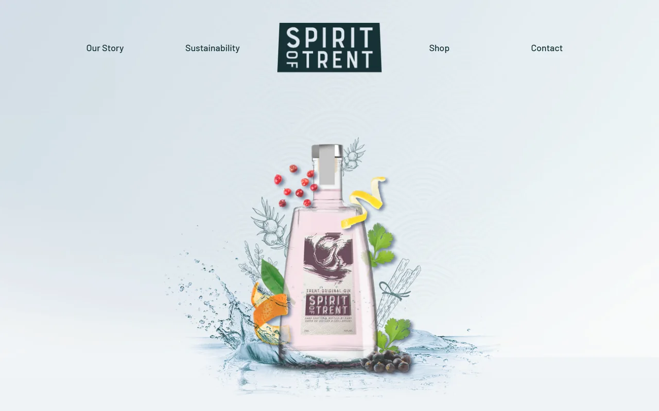 Desktop preview of the Spirit Of Trent website