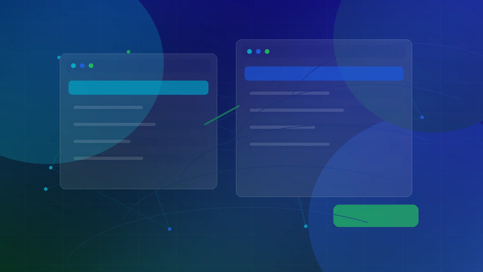 Abstract new website build with wireframes, page blocks and launch path