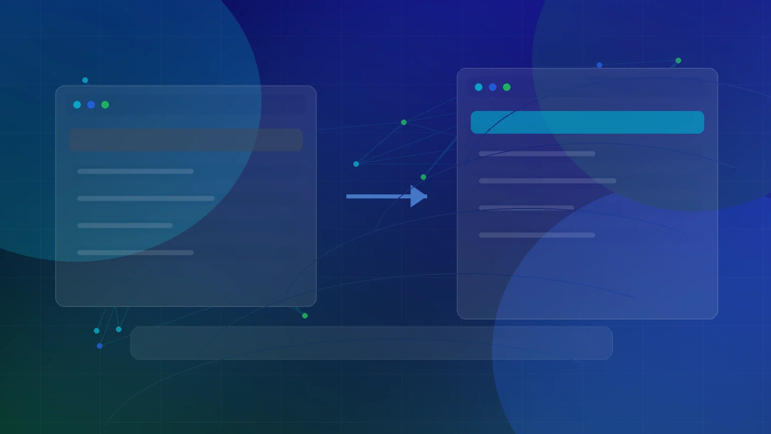 Abstract website redesign comparison with refreshed layout and improved enquiry path