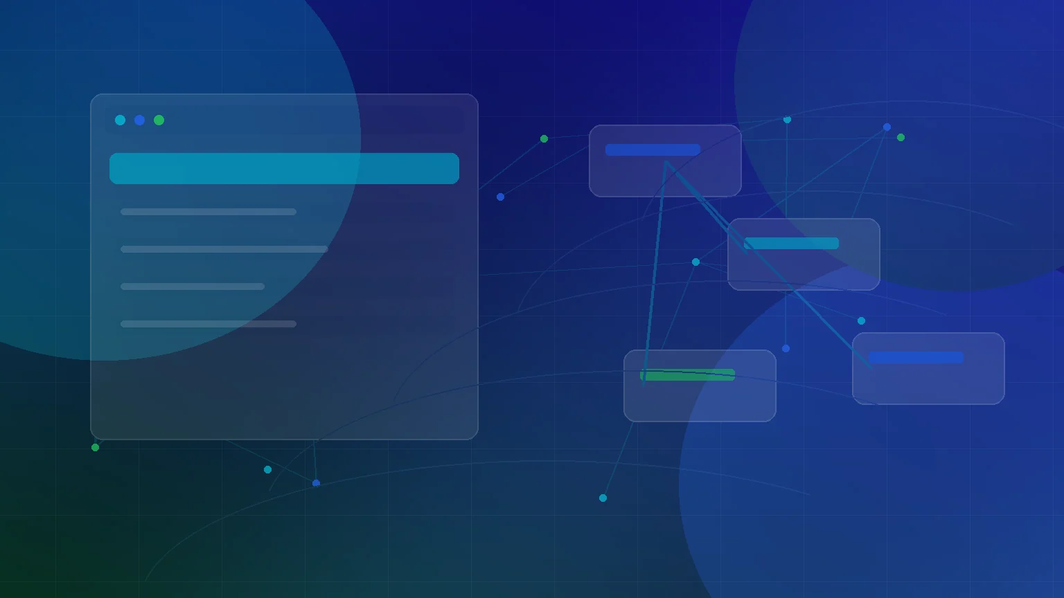 Abstract search engine optimization friendly website structure with connected service pages and headings